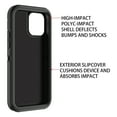 thumbnail image 7 of Petocase for iPhone 12/iPhone 12 Pro Case,Shockproof Rugged Full Body Protection Heavy Duty Dust/Drop Proof 3-Layer Cover Case for iPhone 12/iPhone 12 Pro Case 6.1 inch 2020,Black, 7 of 7