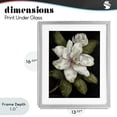 thumbnail image 4 of Stupell Industries Traditional Budding Magnolia Blooms Gray Framed Print Under Glass, 13 x 16, by Nan, 4 of 8