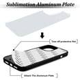 thumbnail image 2 of 6 Pieces Sublimation Blank Phone Case Cover Blank Printable Phone Case for DIY Customize Heat Press Rubber Protective Case (Compatible with iPhone 12 Pro Max), 2 of 7