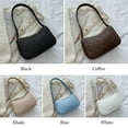 thumbnail image 3 of Female PU Leather Casual Handbag Shoulder Bags Underarm Bag Messenger Bag KHAKI, 3 of 8