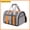 Orange, variant on Hoosue Pet Carriers, Cat Carrier, Dog Carrier, Portable Soft-Sided Pet Carriers Travel Bag, Collapsible Hand Bag, Airline Approved, Breathable Durable Bite-Resistant Mesh with Removable Washable Mat