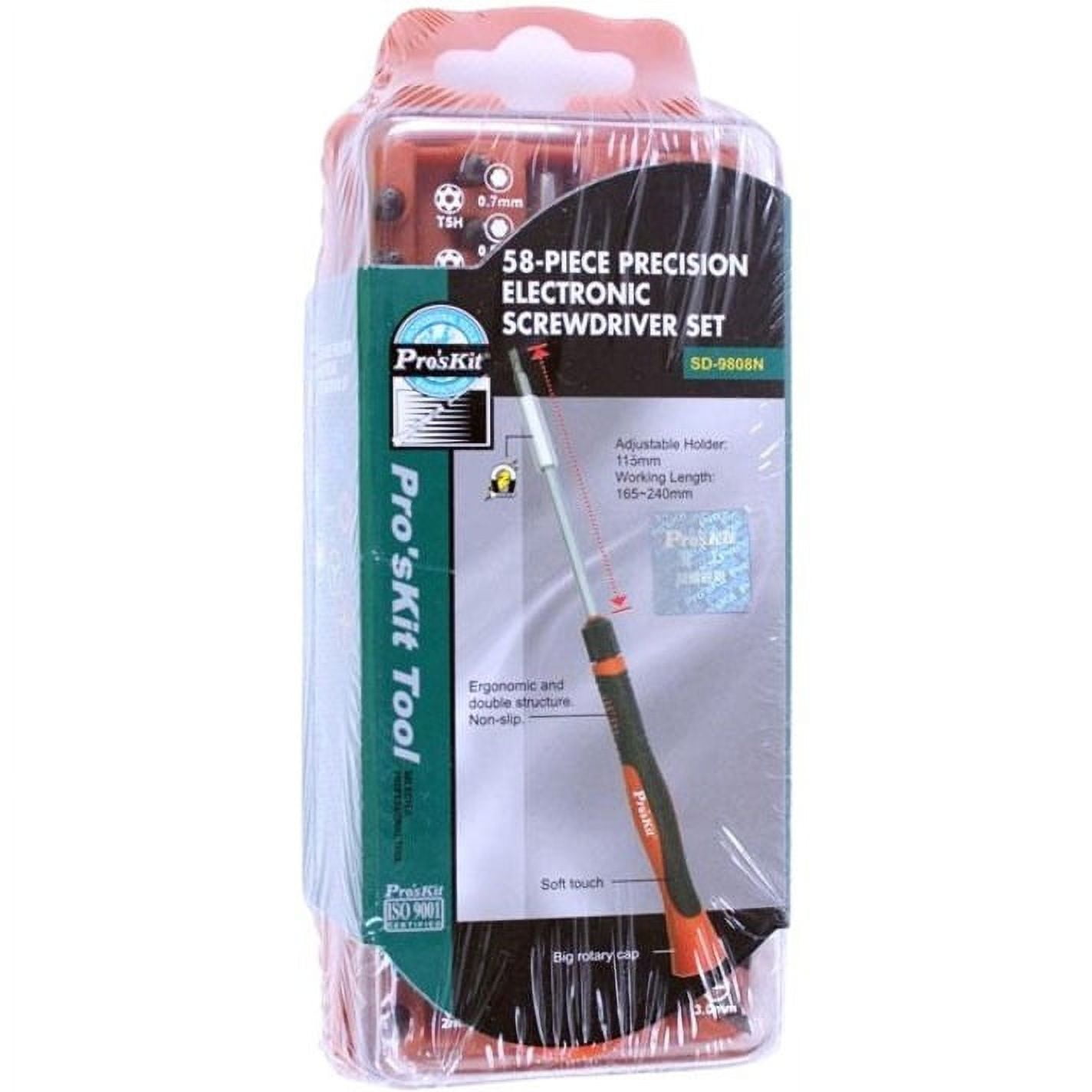 Proskit 58 Piece Precision Electronic Screwdriver Bit Set