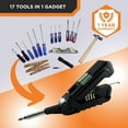 thumbnail image 4 of Kelvin Tools - Kelvin 17 Urban Screwdriver Set, All in One Everyday Multitool Screwdriver, Multi-Tip, Compact & Universal Precision, 13 Bit Set with Tape Measure, Liquid Level, Hammer and Flashlight, 4 of 7