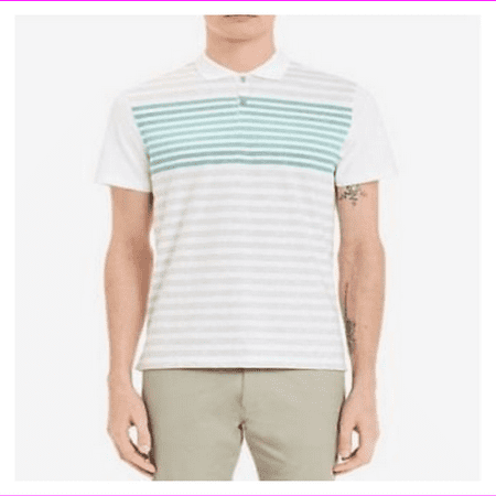 Calvin Klein Men's 100% Cotton Liquid Touch Polo Shirt M/Tourney Combo