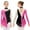 Light Hot Pink, variant on Kids Girls Figure Ice Skating Dress Long Sleeve Shiny Rhinestone Mesh Spliced Gymnastics Ballet Leotard Dark Green 12