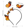 thumbnail image 3 of KAKOWELY Diadema de mariposa de simulación, banda para el cabello decorativa con mariposa 3D, tocado de mariposa, aro para el cabello, 3 of 5