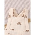 thumbnail image 4 of Genuiskids Newborn Baby Girl Boy Romper Clothes Boho Sleeveless Backless Rainbow Romper Casual Suspender Jumpsuit Infant Summer Outfits, 4 of 8