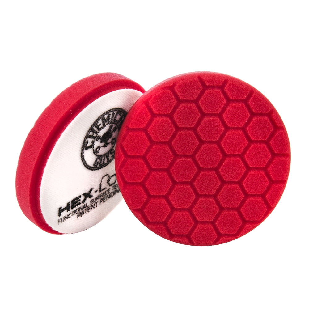Photo 1 of Chemical Guys BUFX_107HEX5 BUFX_107_HEX5 Hex-Logic Ultra Light Finishing Pad, Red (5.5 Inch Pad Made for 5 Inch Backing Plates)
