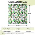thumbnail image 2 of Multicolor Christmas Tree Pattern Square Fitted Tablecloth with Elastic Edge,Square Table Cover,Washable Elastic Table Cover for Home Kitchen Party Decor 34"x34", 2 of 6