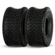 LJCP Pack of 2 16x6.50-8 Turf Tires 4 Ply Tubeless Compatible with Garden Tractor Lawn Mower 16x6.5x8