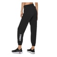 thumbnail image 2 of TOMMY HILFIGER SPORT Womens Black Embroidered Cuffed Jogger Color Block High Waist Pants XXL, 2 of 3