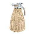 thumbnail image 3 of Miumaeov 1.5L/0.4 Gal Stainless Steel Vacuum Insulated Thermal Pitcher Tea Milk Coffee Pot Rattan Thermal Jug, 3 of 21
