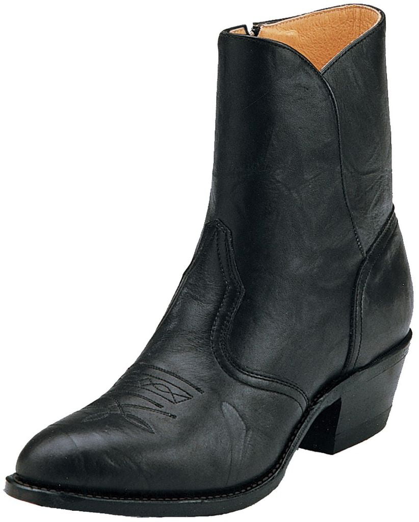 Western Boots Cowboy Leather Ankle Zip Sporty 2220 - Walmart.com