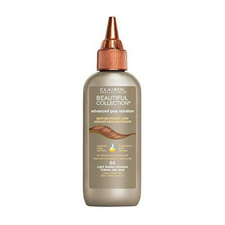 Clairol Professional Beautiful Advanced Gray Solutions, 6g Light Golden Chestnut, 3 oz
