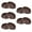 Coffee, variant on HERFIER 10pcs Furniture Stopper Caster Cups Wheels Grippers Floor Protectors (Coffee) 2.16x2.16x0.35in