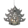 thumbnail image 4 of Northlight 4.5" Prelit Gray Cut Out Tree Christmas Ornament, 4 of 6
