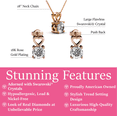 thumbnail image 3 of Cate & Chloe Marian 18k Rose Gold Plated Jewelry Set with Swarovski Crystals Gift for women, 3 of 8