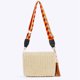 thumbnail image 4 of Bolso Cruzado Con Borlas Tejido A Mano Bolso Paja para en La Playa (beige), 4 of 9