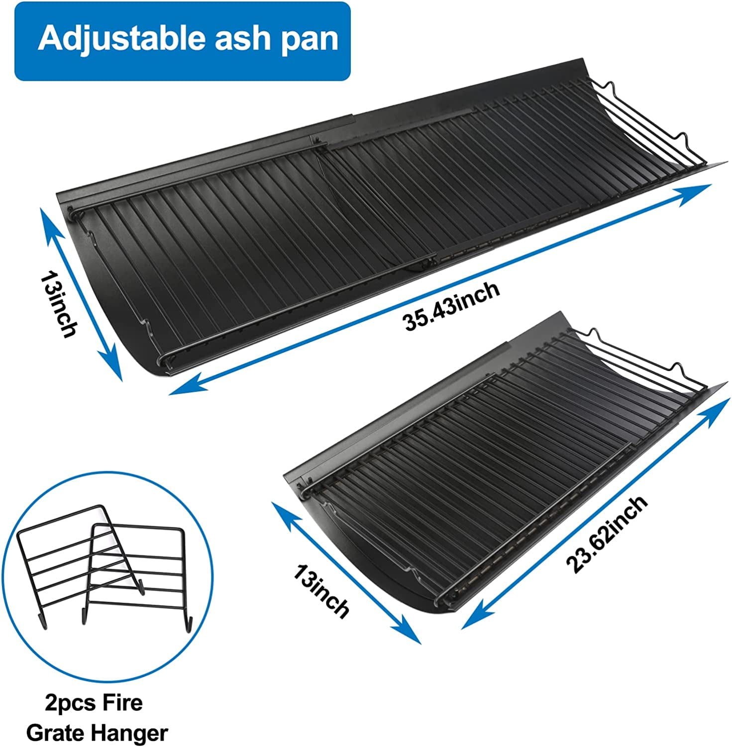 Char Griller Oklahoma Joe s Adjustable Ash Pan Drip Pan 23.62 35.43