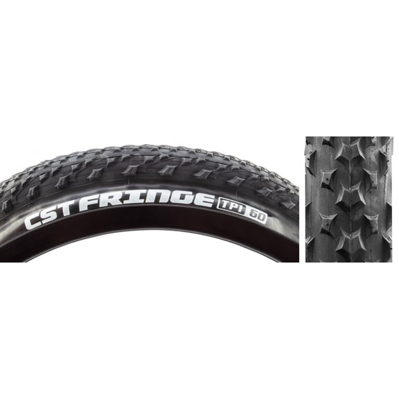 CST Fringe Tire - 20 x 2.8, Clincher, Wire, Black