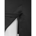 thumbnail image 4 of A2Y Women's Fitted Solid High Waist Back Slit Stretchable Midi Skirt Black 3XL, 4 of 5