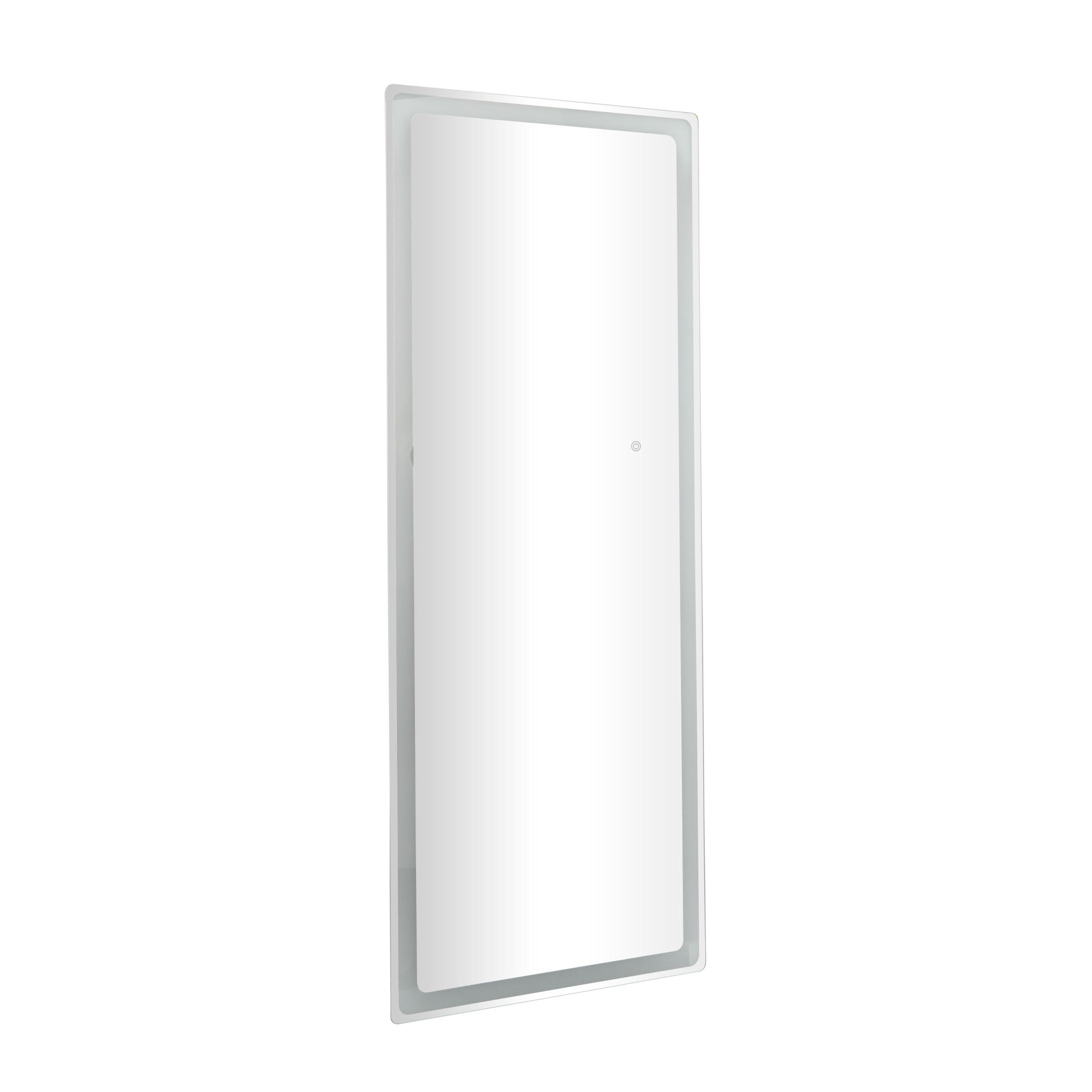 DecMode 26" x 67" Silver LED Mirror