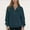 Navy, variant on JUSLIO Zipper Womens Shirts Casual Solid Sweatshirts Fashion Long sleeve Sweatshirts Army Green L