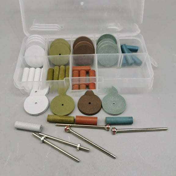 Advanced Silicone Rubber Polishing Wheels 45Pcs Set With 5 Mandrel Shank