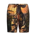 thumbnail image 6 of Daiia Flower Field Poodle Mens Woven Stretch Pajama Short,Short Pajama Pants-XX-Large, 6 of 7