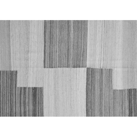 Ahgly Company Indoor Rectangle Abstract Gray Contemporary Area Rugs, 8' x 10'