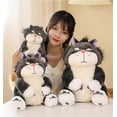 thumbnail image 4 of Cute Cat Plush Toy Cinderella's Cat Lucifer Plush Doll Fun Anime Cat Filled Animal Plush Throw Pillow, Birthday for Boys and Girls,11.8in, 4 of 5