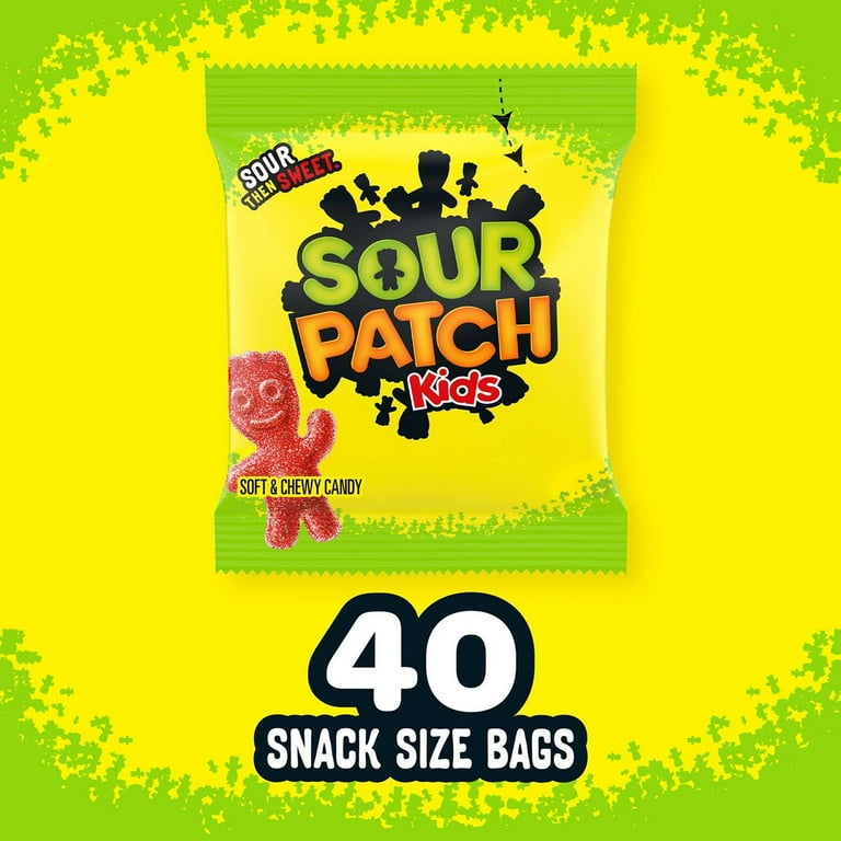Sour Patch Kids, Snack Size Bags, 40ct, .97 oz each - Walmart.com
