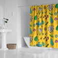 thumbnail image 4 of Ensemble de Rideau de Douche avec Doublure à Boutons-Pression, Rideaux de Douche Rétro Bohème Neutres Rustiques Doublure de Douche Réutilisable, Doublure de Douche en Polyester Neutre Esthétique, 72x72 Pouces, 4 of 4