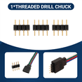 thumbnail image 4 of 50Pcs 4 Pin Rgb Led Strip Male Plug Adapter Connector for 3528 5050 Strip Light, 4 of 5