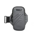 thumbnail image 1 of Hukapapa PU bolsa de fitness para exteriores brazo unisex con brazo bolsa de muñeca equipo para correr divertido gris, 1 of 5