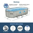thumbnail image 5 of Bestway Power Steel Swim Vista 18' x 9' x 48" Above Ground Swimming Pool Set, 5 of 13