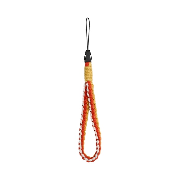 Wosthever Cordón para teléfono móvil, llavero Universal para teléfono inteligente, correa para tarjeta de cámara, soporte de cuerda, Artesanía naranja colorido