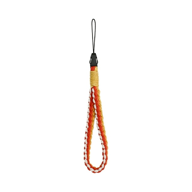 Injueey Cordón para teléfono móvil, llavero Universal, correa para tarjeta de cámara, soporte de cuerda, portátil, para correr, caminar, viajes, Artesanía naranja colorido Injueey HA074173-03