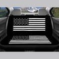 thumbnail image 6 of Pzuqiu Black-White American Flag Front and Rear Seat Cover Set Anti-Slip Car Seat Covers Protect Polyester Car Seat Covers Full Set Fit for Truck most Cars, 6 of 10