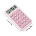 thumbnail image 3 of Pocket Calculator, Mini Calculator, 240 Calculations Portable Compact Calculator with Large LCD Display, Ergonomic Non-Slip Buttons, Stand, Automatic Power Off, Battery Operated, Multiple Colors, 3 of 7