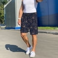 thumbnail image 6 of Goofa Copper-Gold Gloss Outline Cherry Pattern Men's Pajama Short Sleep Shorts Soft Comfortable Breathable Pajamas Shorts with Pockets-Medium, 6 of 6