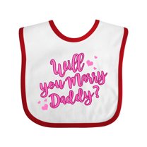 Inktastic Will You Marry Daddy Boys or Girls Baby Bib