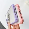thumbnail image 3 of Cute Candy iPhone 14 Pro Clear Case,360° Rotatable Kickstand Holder Military Grade Dropproof Shockproof Slim Soft Silicone Protective Phone Cases Cover 6.1"(Purple), 3 of 12