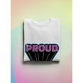 thumbnail image 3 of Proud Purple Glitter Banner Sweatshirt Women -Smartprints Designs, Female 3X-Large, 3 of 4