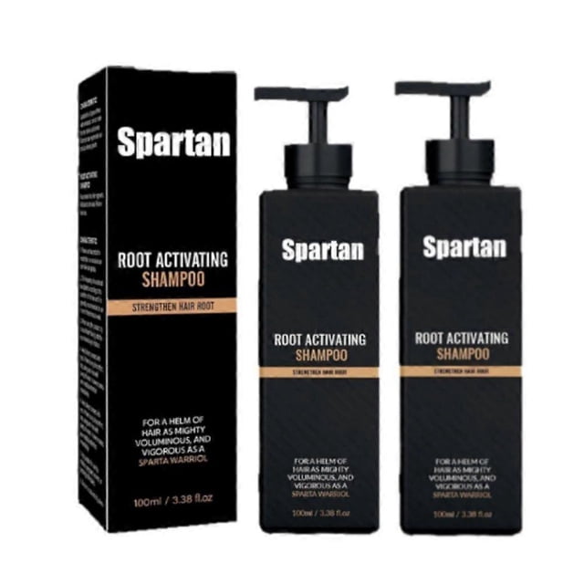 Champú activador de raíces SPARTAN para hombres (2 unidades) - Champú para el crecimiento del cabello, para la caída y el debilitamiento del cabello