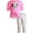 Pink, variant on Disney Minnie Mouse Little Girls Crossover T-Shirt and Leggings Outfit Set Infant to Big Kid