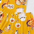 thumbnail image 6 of Halloween Theme Button Down Short Sleeve Pajama For With Lace Trim Short Pants Comfortable Home Wear, 6 of 6