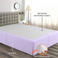 thumbnail image 2 of Dee's Collection Magic Bed Skirt 16 Inch Drop Length 100% Microfiber Fabric Pleated Split Corners (RV King-Lavender), 2 of 6