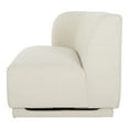 thumbnail image 3 of Moe's Home Collection Yoon Fabric Upholstered Left 2-Seater Sofa in Sweet Cream, 3 of 4