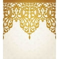 thumbnail image 3 of Antique Duvet Cover Set, Victorian Style Medieval Motifs Classic Baroque Oriental Shapes Print, Decorative 3 Piece Bedding Set with 2 Pillow Shams, King Size, Pale Brown Cream, by Ambesonne, 3 of 3